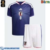 Fotballdrakt Barn Japan Takumi Minamino #8 Hjemmedraktsett VM 2026 Kortermet (+ Korte bukser)